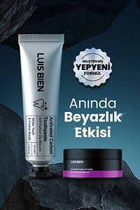 Diş Beyazlatma Seti | Aktif Karbonlu | Çay, Kahve ve Sigara Lekesi Karşıtı | Plak Önleyici ürün fotoğrafı