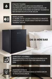 Db55 Mini Buzdolabı 50 Litre Mini Bar ürün fotoğrafı