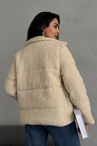 Peluş kabartma teddy şişme mont ürün fotoğrafı