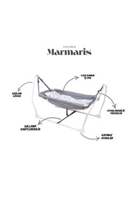 Marmaris Bebek Hamağı - Gri ürün fotoğrafı