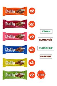 12 Adet Çikolata Kaplı - Vegan Meyveli Bar - Karışık Kutu 35g ürün fotoğrafı