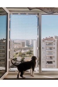Pets – Kediler Için Pencere Güvenlik Ağı (110 X 140 CM YE KADAR) – Tek Kanat Kutu ürün fotoğrafı