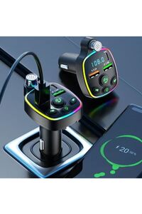 Bluetooth Araç Kiti Araç Fm Transmitter USB Type-C MP3 SD Kart Flash Için Uygun PD Çakmaklık Girişli ürün fotoğrafı