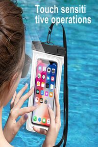 Tüm Telefonlarla Uyumlu Su Geçirmez Waterproof Su Altı Cep Telefonu Kılıfı Boyun Askılı Kılıf ürün fotoğrafı