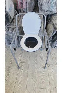 Seyyar Katlanabilir Hasta Yaşlı Tuvalet Sandalyesi Klozetli Wc Li Oturak ürün fotoğrafı