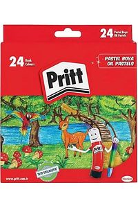 24'Lü Pastel Boya - Karton Kutu ürün fotoğrafı