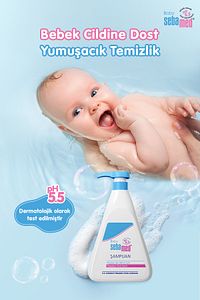 Baby pH 5.5 Göz Yakmayan Formül Nemlendirici Etkili Papatya Özütlü Bebek Şampuanı 500 ml ürün fotoğrafı