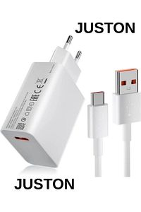 Juston 67 Watt Turbo Fast Cihazı Redmi Samsung Uyumlu 67 Turbo Fast Hızlı Şarj Cihazı A Kalite ürün fotoğrafı