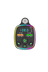 Bluetooth Araç Kiti Araç Fm Transmitter USB Type-C MP3 SD Kart Flash Için Uygun PD Çakmaklık Girişli ürün fotoğrafı