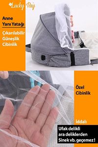Katlanabilir Anne Yanı Yatağı Taşınabilir Anne Yanı Minderi Çok Fonksiyonlu 50x100cm ürün fotoğrafı