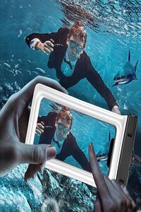 Tüm Telefonlarla Uyumlu Su Geçirmez Waterproof Su Altı Cep Telefonu Kılıfı Boyun Askılı Kılıf ürün fotoğrafı