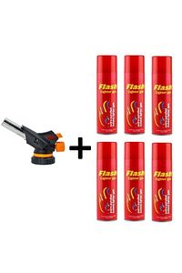 1300 Derece Profesyonel Pürmüz Çakmak Ws-509c Kafa Çakmak 6 Adet Gaz Hediye Ws-509c 6flash ürün fotoğrafı