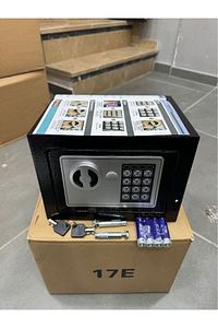 17ef Elektronik Şifreli Çelik Para Kasası Paris Dünyası Ev&iş&ofis&otel Tipi Kasa 4 Pil Hediye. ürün fotoğrafı