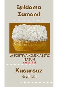 Dekoratif Hediyelik %100 El Yapımı Doğal Kabak Lifli Kojik Asit Sabunu 120 gr ürün fotoğrafı