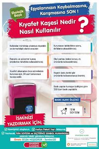 Kıyafet Kaşesi Okul Kaşesi -t533 ürün fotoğrafı