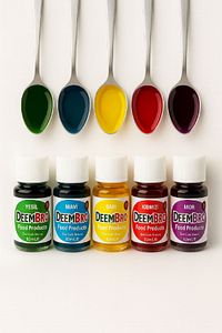 Sıvı Gıda Boyası Seti 5 Adet 5 Renk 10 ml X Su Bazlı Likit Gıda Boyaları Set 1 5 Adet ürün fotoğrafı