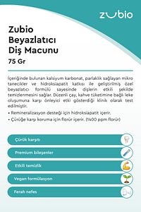 Beyazlatıcı Diş Macunu, 75 Gr ürün fotoğrafı