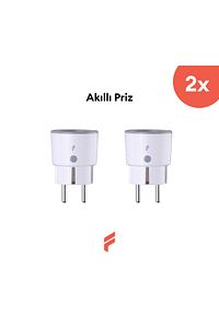 Akıllı Priz (16 AMPER) 2'li Set, Uzaktan Kontrol, Anlık Enerji Tüketim Takip, Zamanlayıcı, Tuya ürün fotoğrafı