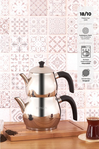 Cemre Maxi Siyah Çaydanlık Takımı 1.0-2.0lt ürün fotoğrafı