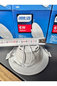 (1 Adet ) 6 Watt Led Spot Lamba Beyaz Kasa 6500k Beyaz Işık ( Delik Çapı 6,5 Cm ) ürün fotoğrafı
