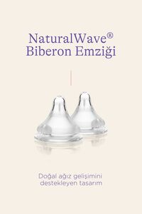 NaturalWave® 2'li Biberon Emziği Hızlı Akışlı (6 Ay+) ürün fotoğrafı