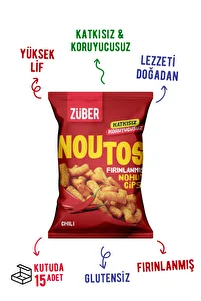 Noutos Fırınlanmış Nohut Cipsi Chili 55g X 12 Paket ürün fotoğrafı