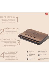 Ahşap Kitap Okuma ve Tablet Standı Ceviz ürün fotoğrafı