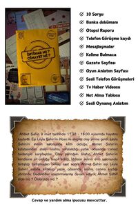 Dedektif Oyunu Çözümleme-suçluyu Bulma-katili Bulma-gizem-3'lü Set ürün fotoğrafı