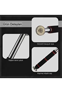 Koridor Kapı Barfiksi Barfix Aleti Çubuğu Çekme Barı 80-130 Cm Arası Barfiks Demiri Barı ürün fotoğrafı