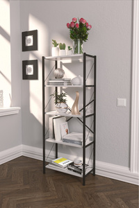 Fd Metal Kitaplık 5 Raflı Çok Amaçlı Dosya Kitap Rafı Ofis Salon Raf 150 Cm Beyaz ürün fotoğrafı