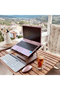Kitap Okuma Standı Yükseklik Ayarlanabilir Katlanabilir 360º Dönebilen Laptop Standı ürün fotoğrafı
