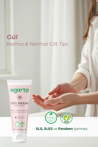 Doğal Gül Aromalı Nemlendirici El Ve Vücut Bakım Kremi 75 ml ürün fotoğrafı