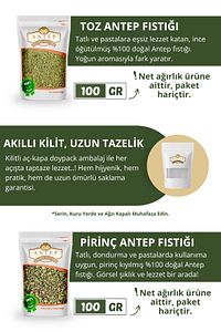 Toz Antep Fıstığı 100 Gr. | Pirinç Antep Fıstığı 100 Gr. ürün fotoğrafı