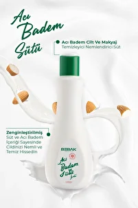 Acı Badem Cilt Ve Makyaj Temizleyici Nemlendirici Bakım Sütü 215 ml ürün fotoğrafı