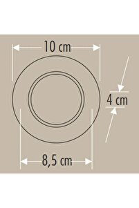 Schuar 7w 3 Renk Sıva Altı Led Downlight Spot -beyaz Krom Kasa (1 Adet) ürün fotoğrafı