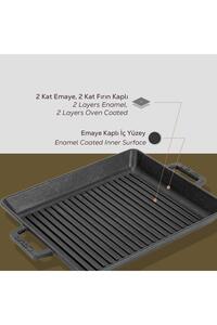 IZGARA TAVA 26X32 METAL KULPLU LVECOGT2632T3 ürün fotoğrafı