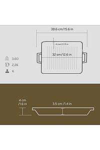 IZGARA TAVA 26X32 METAL KULPLU LVECOGT2632T3 ürün fotoğrafı