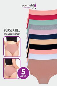 Kadın Külot, Yüksek Bel Külot, %100 Rahat Kumaş, Açık Soft Renkler ürün fotoğrafı