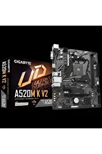 A520M K V2 5100MHz(OC) DDR4 Soket AM4 M.2 HDMI D-Sub mATX Anakart ürün fotoğrafı