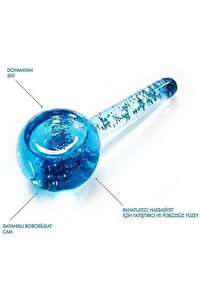 Ice Globe Buz Küresi Soğuk Terapi Topu , Buz Masaj Topu Simli ürün fotoğrafı