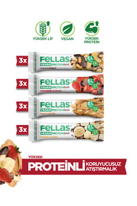 Vegan Protein Bar 40g Karma Kutu 12 Adet (4 ÇEŞİT) ürün fotoğrafı