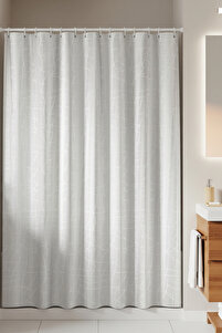Mermer Desen Banyo Perdesi Polyester Kumaş C Halkalı Duş Perdesi Yerli Üretim Banyo Küvet Perdeleri ürün fotoğrafı