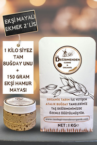 Organik Atalık Siyez Tam Buğday Unu - Siyez Ekşi Hamur Mayası ürün fotoğrafı