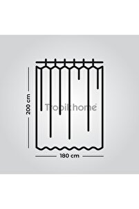 Banyo Perdesi Papatya Çiçek Desen Duş Perde Su Geçirmez Küvet Perde 180x200 Duş Perdesi 12 C-halkalı ürün fotoğrafı