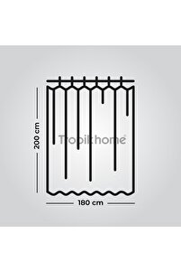 Mermer Desen Banyo Perdesi Polyester Kumaş C Halkalı Duş Perdesi Yerli Üretim Banyo Küvet Perdeleri ürün fotoğrafı