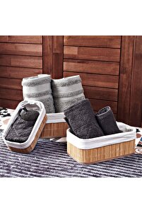 Deco&style Bambu 3'lü Sepet - Bej ürün fotoğrafı