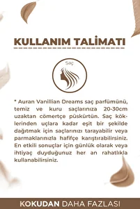 Vanilya Saç Parfümü Besleyici ve Onarıcı Saç Bakım Spreyi Vanillian Dreams Hair Perfume Spray 100ml ürün fotoğrafı