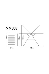 MM037 Gold Çamaşır Kurutma Askısı ürün fotoğrafı