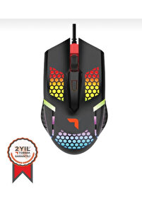 Kablolu Usb Optik Oyuncu Mause Ergonomik Gaming Fonksiyonlu ürün fotoğrafı