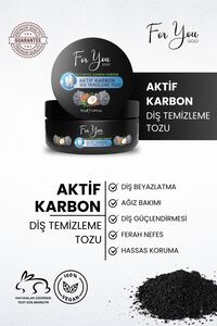 Aktif Karbon Diş Temizleme Tozu 50 Gr Extra Beyazlatıcı Diş Tozu + Nane ürün fotoğrafı